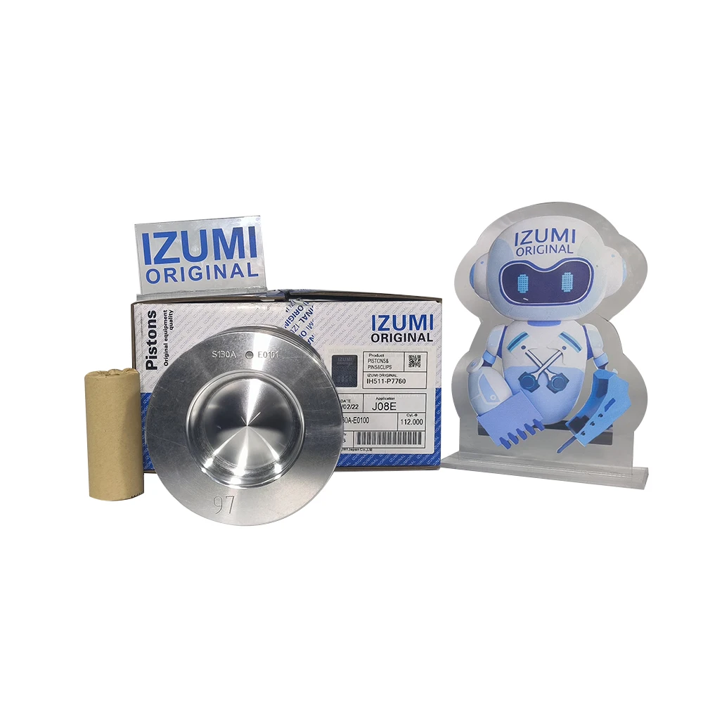 IZUMI ORIGINAL J08E Piston Kit - High-Quality Diesel Parts