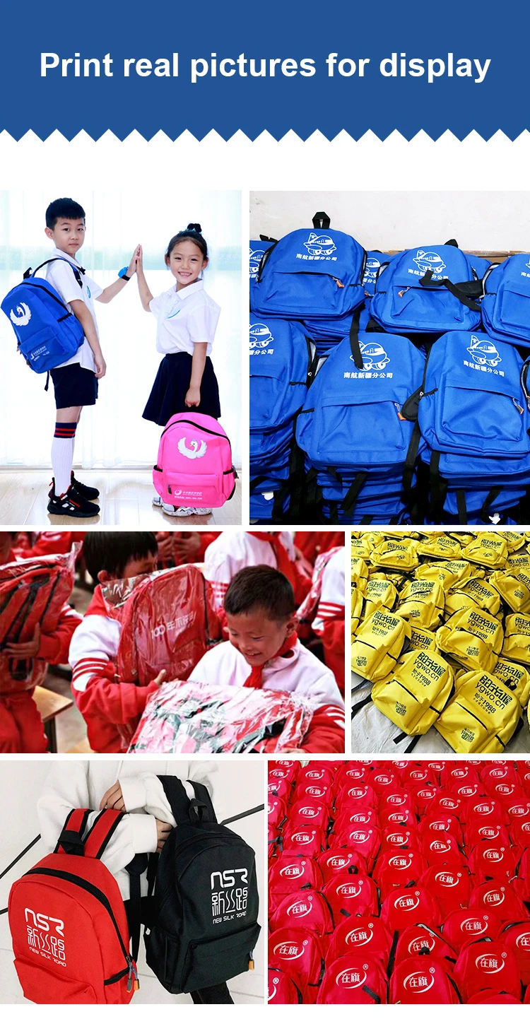 Customizable Logo Schoolbag Backpack For Brand Promotion Customization