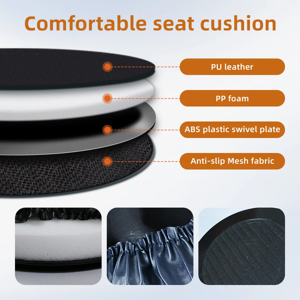 Wholesale 360 Degree Swivel Seat Cushion, Rotating PP Foam Chair Pad f - product detail 4