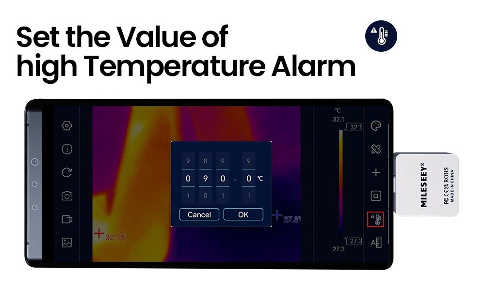 Mileseey Tr256i Tr160i Mini Thermal Imaging Camera Usb Typec Otg Temperature Detector Thermal