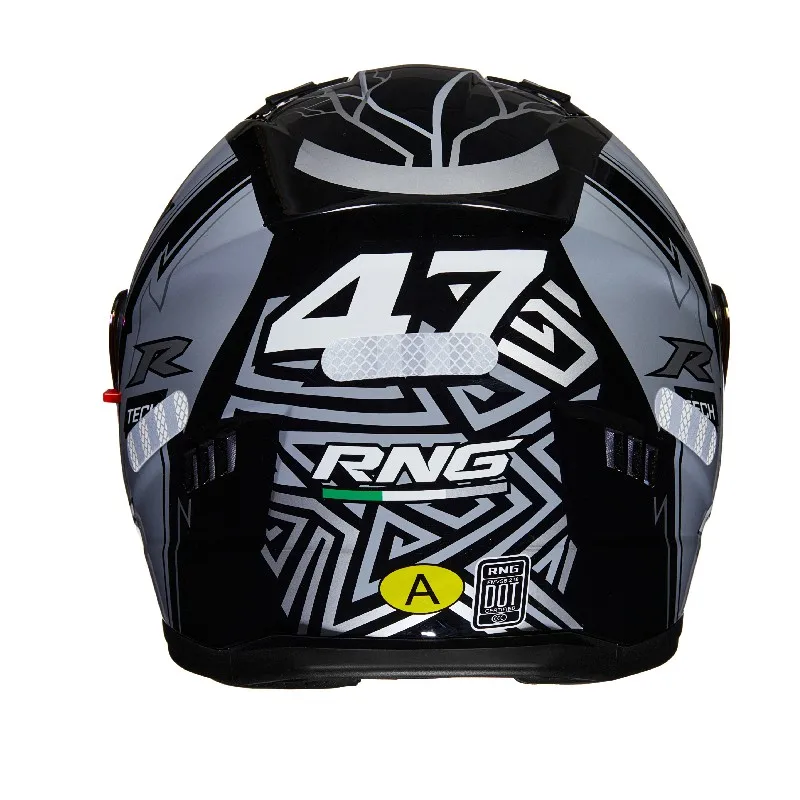 black lightning motorcycle helmet BYB/RNG Black Lightning Pioneer BY-168 Helmet