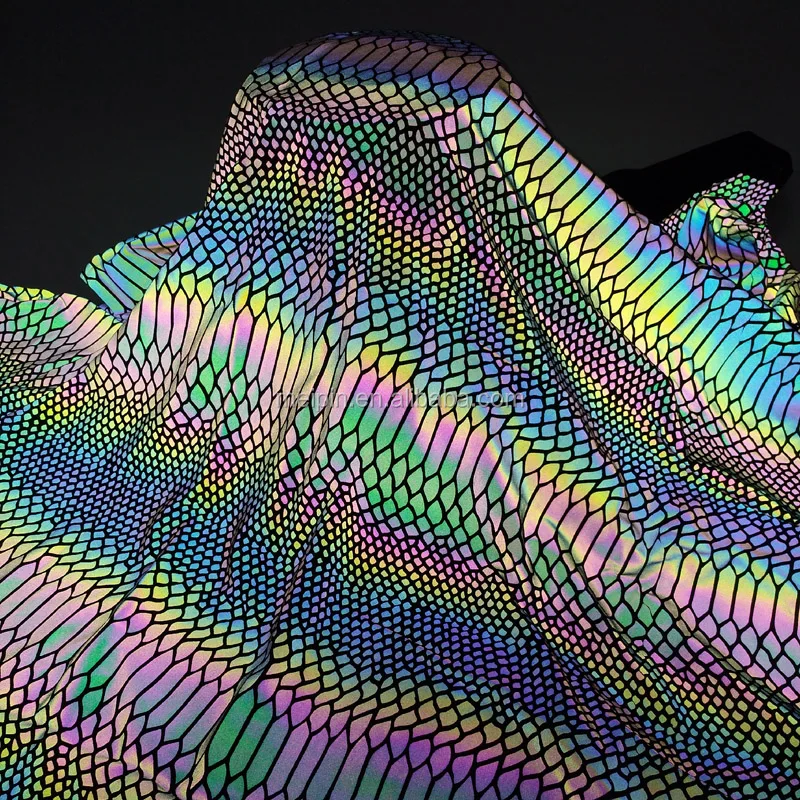 Rainbow Reflective Fabric Iridescent Elastic Full Rainbow Spandex  Reflective Stretch Fabric for Reflex Jacket - China Reflective Fabric and  Iridescent Reflective Fabric price