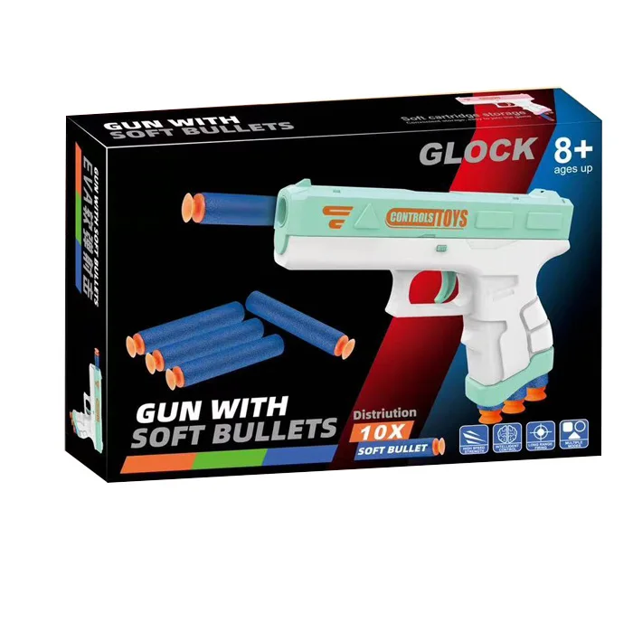 Plastic Toy Gun Soft EVA Bullet Gun for Kids Shooting Game Toys