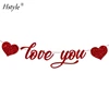 love you+heart-Red