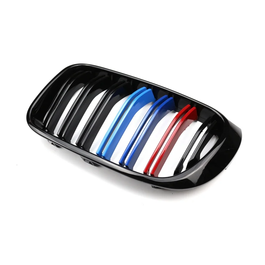 double bar abs front grille for bmw x3 2019 2021 models-6