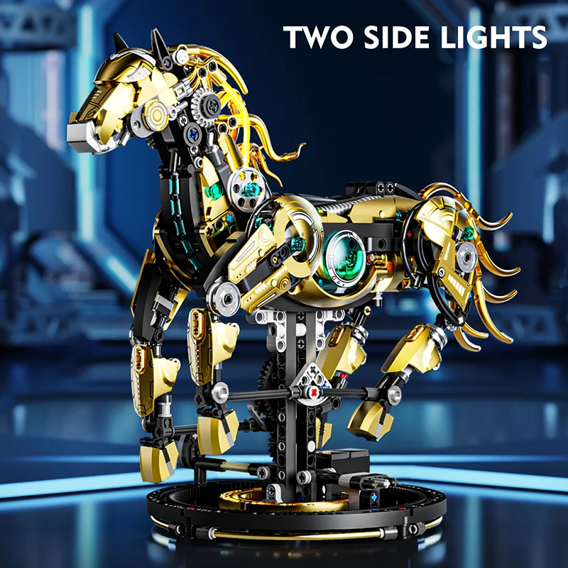 MJI 13088 Semi Mechanical Horse Puzzle - 1055pcs Educational Toy