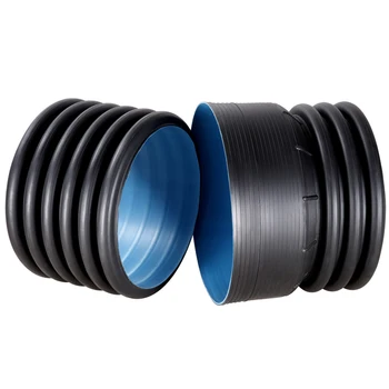 HDPE Double-Wall Corrugated Pipe for Water Drainage Underground Pipe High Quality