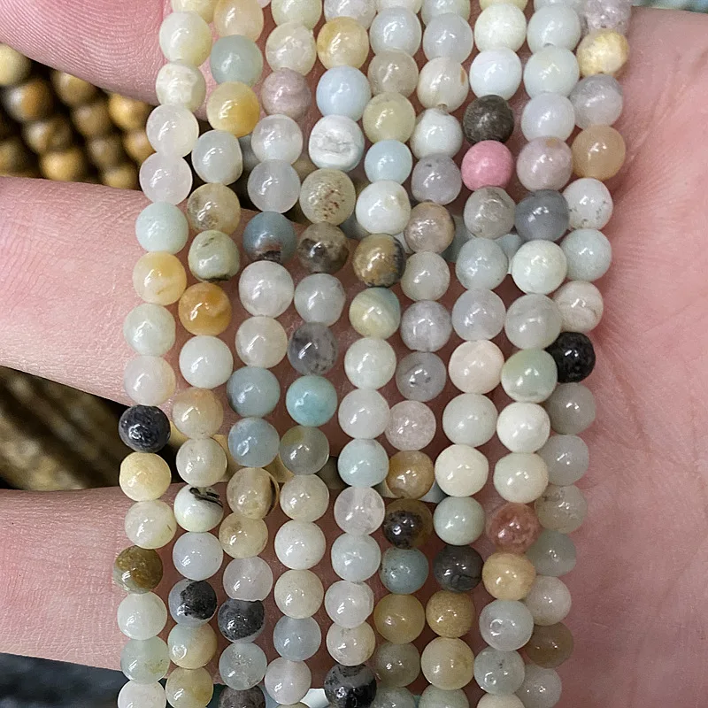 8MM Zebra Pattern Miscellaneous Round Beads Natural Stone 8mm Diy Jewelry Making