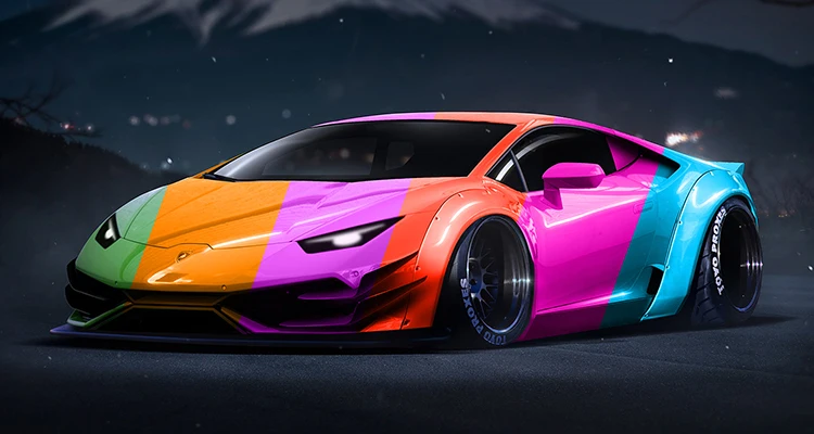 HOHOFILM Holographic Metallic Car Wrap Vinyl - 3 Year Warranty