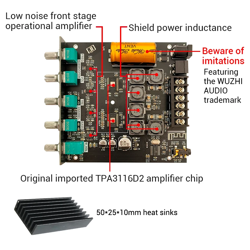 ゆっさゆさ　カーネイジ　Version2 プレミアムフォーマット WUZHI AUDIO ZK-TB21 2.1 Channel HIFI Audio Power Speaker