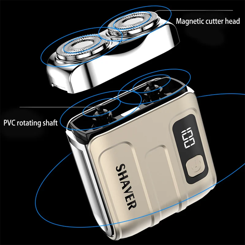 Sailing SR9-1004 Men's Twin Blade Shaving Machine Mini Electric Shaver Portable Razor for Men