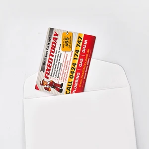 Customized Large PVC Paper Fridge Magnet DL Card Flyer Promotional Business Card with Magnetic Sticker Style and Printed Logo