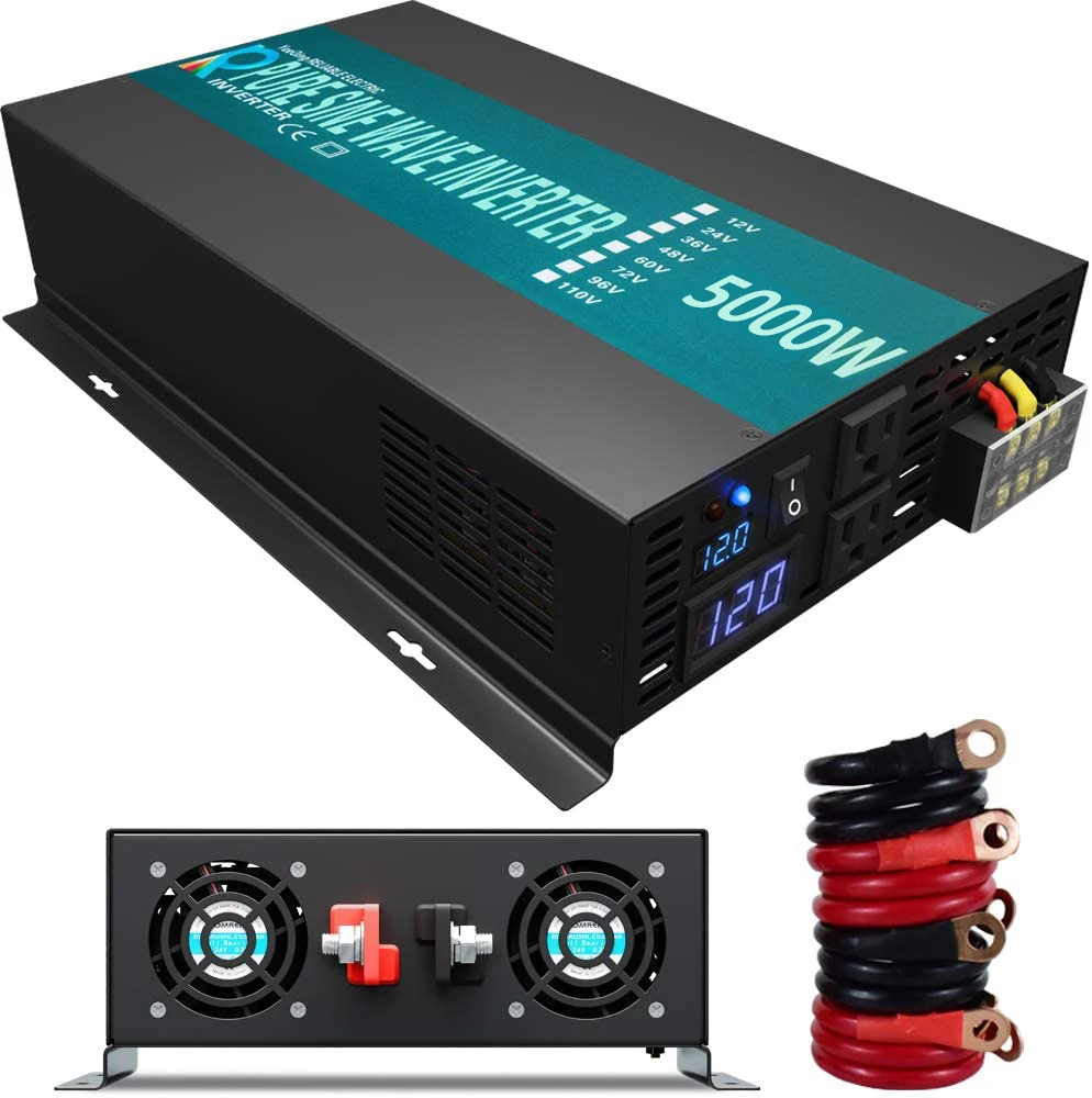 WZRELB Wechselrichter Ce Emc Approved 24V DC AC 220V 120V 100V 5000w Off Grid Pure Sine Wave Inverter 12V