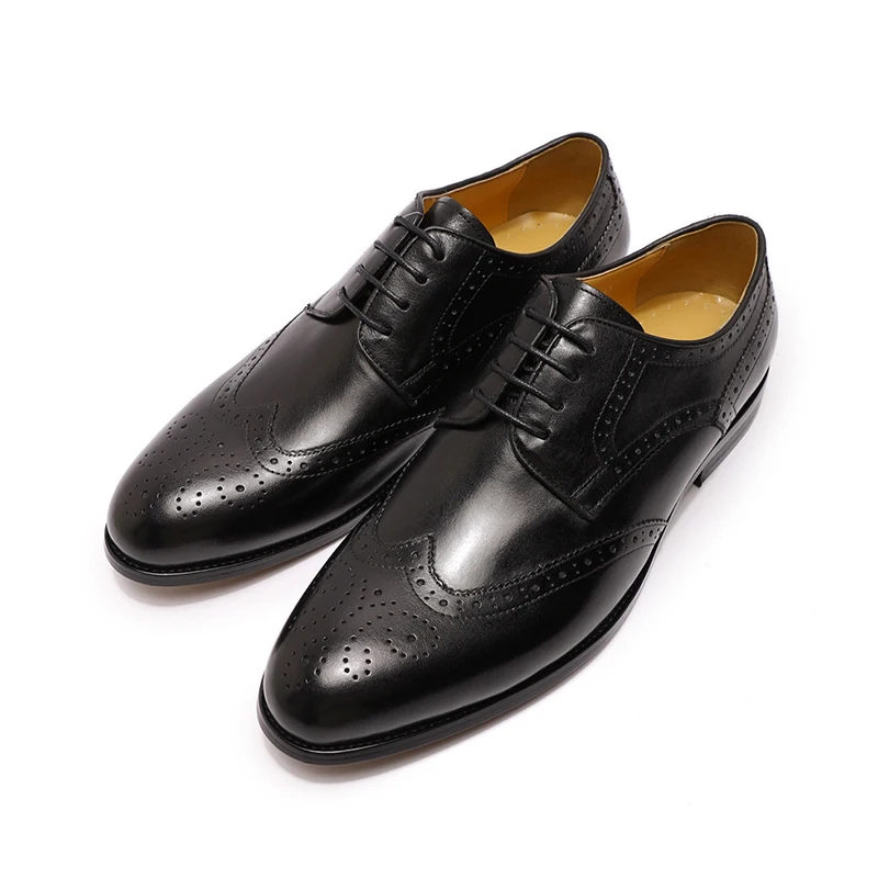 
Повседневная Новейшая модная формальная Мужская обувь из натуральной кожи с прострочкой 