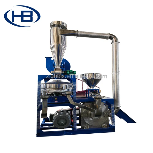 Industrial Plastic Recycling Plants Large Capacity Turbo Type Plastic Pulverizer Plastic Mill Grinder