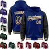 Royal Blue and Blackcream Retro Flag