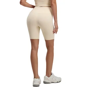 Hot Selling Stretchy Sport Summer Shorts High Waist Custom logo Scrunch Butt Yoga Shorts for Women