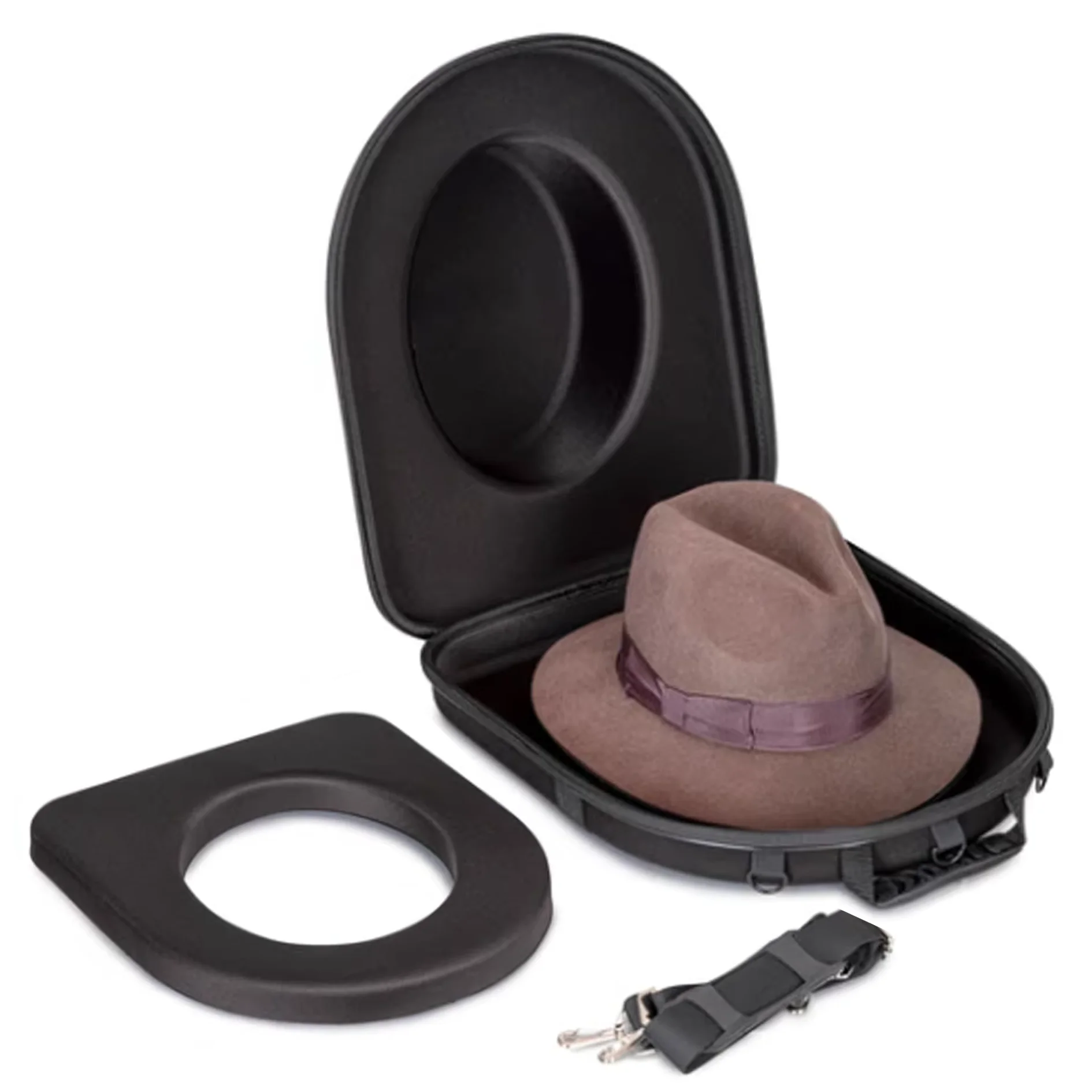 Beskermende aangepaste logo EVA-hoedgevalsak, stewige dop, cowboyhoeddoos, fedora-reisorganiseerder, EVA cowboydra-hoedgeval