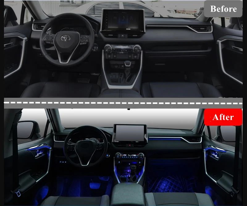 64 Colors Car Styling Led Ambient Light For Toyota Rav4 2020 Buy For