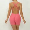 Pink short jumpsuit