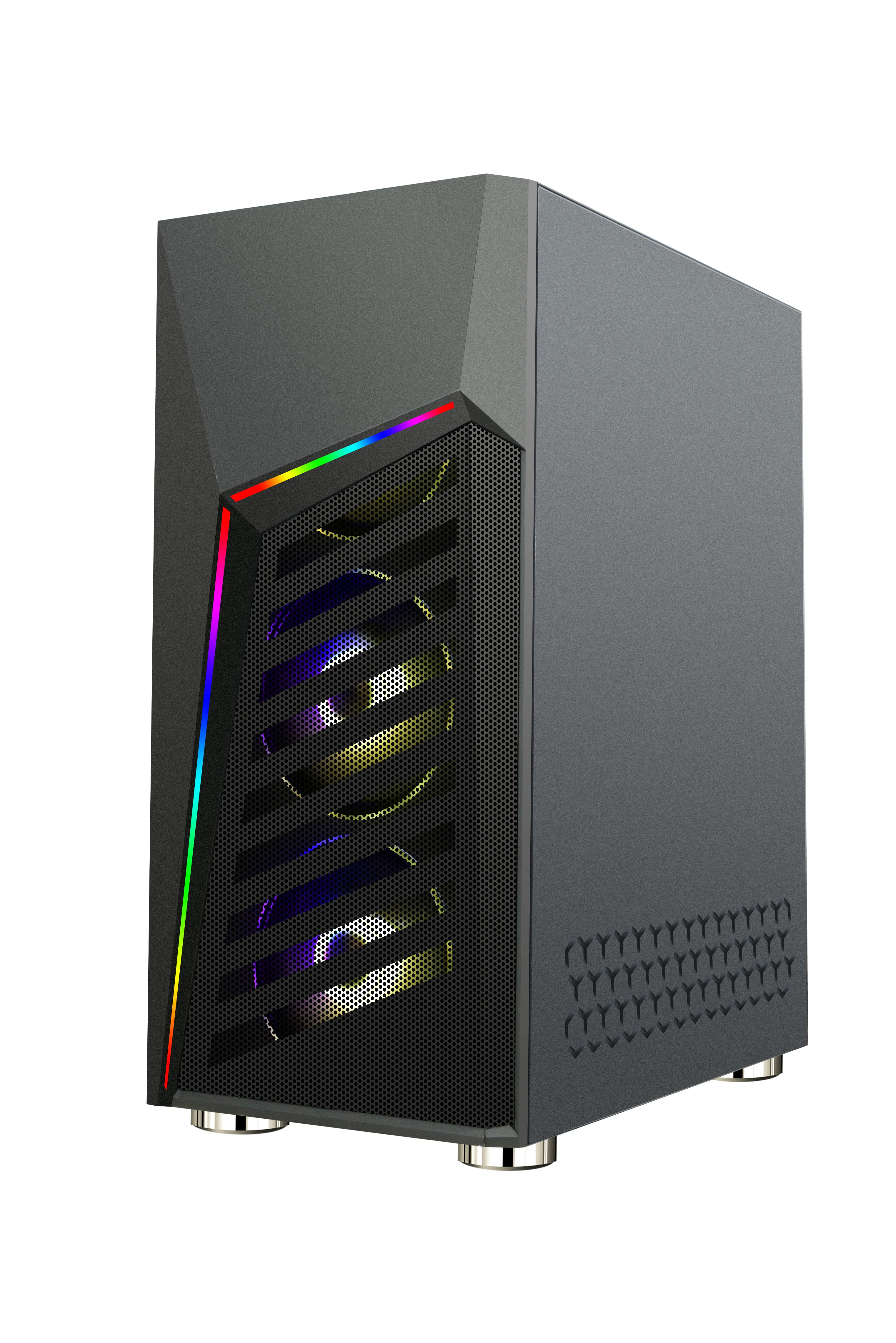 2020 HIGH END сверкающих ARGB световая полоса блок питания ATX игровой ПК чехол