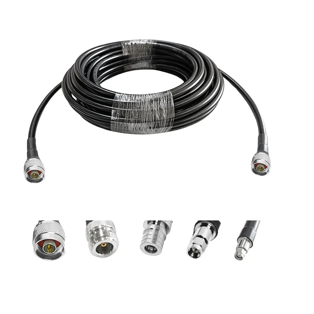 Length Customized Pigtail QMA /N Male/Female to N/SMA/QMA/ Male/Female  for WTR400 RG8 RF Cable Assembly Jumper Cable