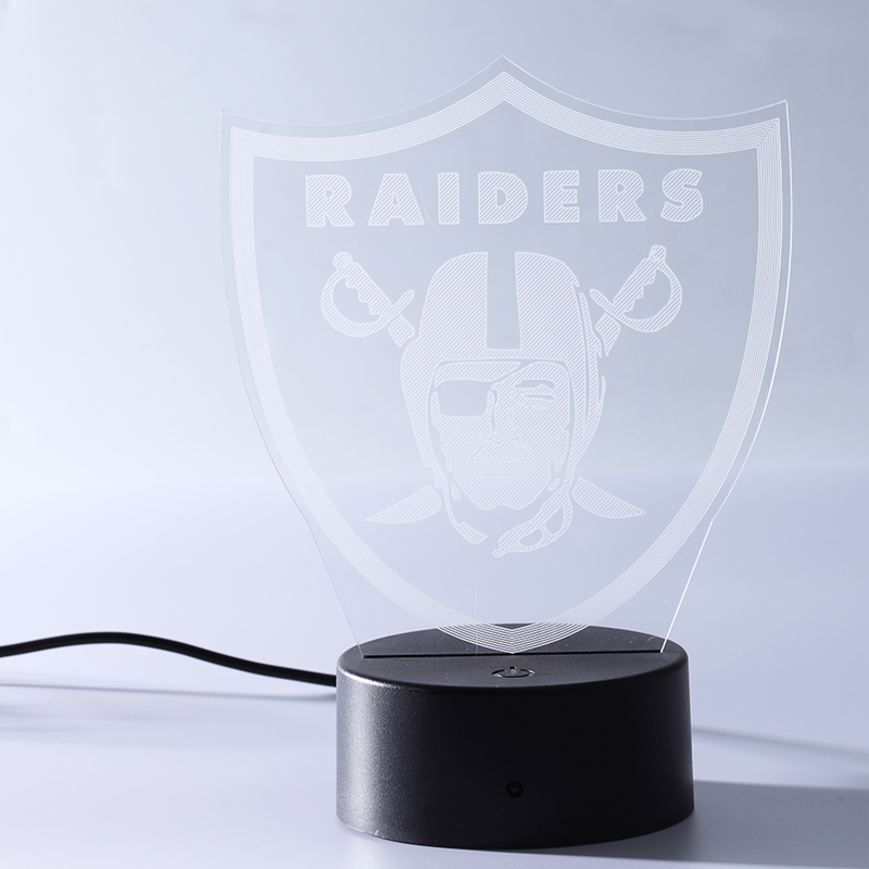 Customized Shaped LED Flashing Night Light USB Charging Discoloration 3D Acrylic Visual Lamp