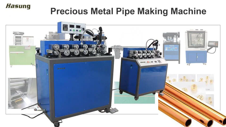 Gold Jewellery Hollow Tube Forming Machine with Automatic Soldering