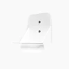 White( (with 3M tape and an L-shaped bracket)