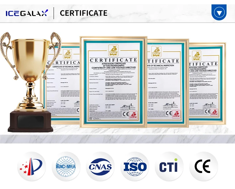 Icegalax 1hp Cold Plunge With Water Chiller Cold Bath With Ozone