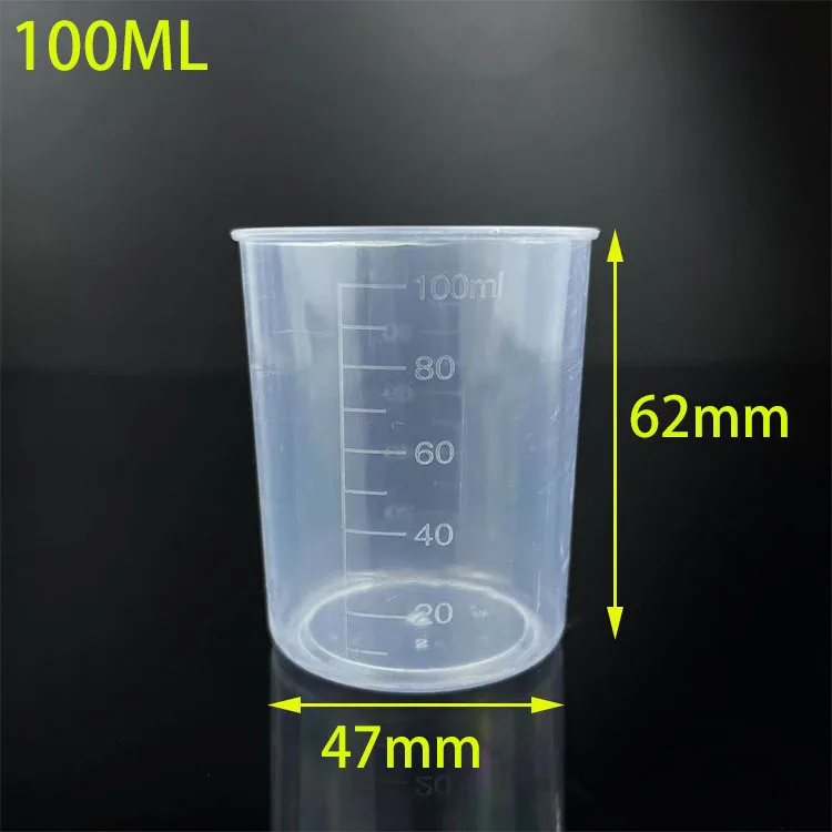 10ml 15ml 20ml 30ml 50ml 100ml Food Grade Graduated Plastic Measuring