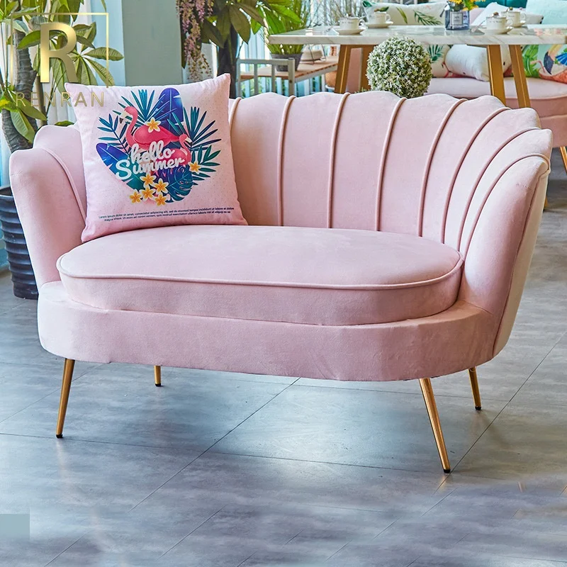 Luxury Velvet Restaurant Sofa Set - Modern Crushed Velvet Cafe