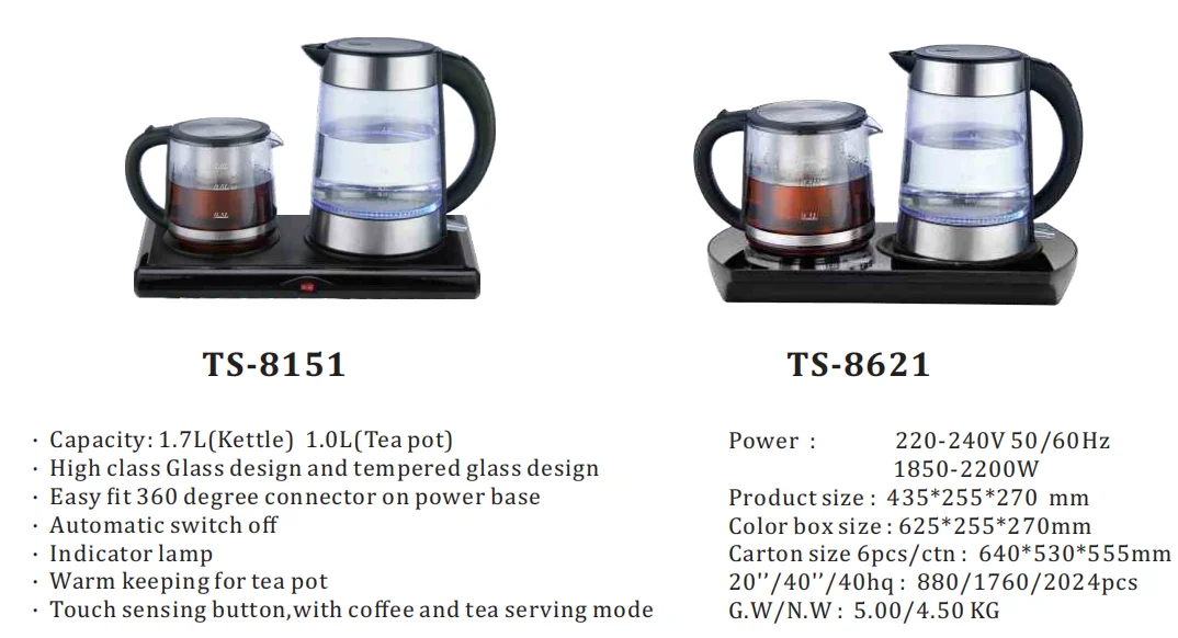 Automatic Custom Turkish Coffee and Tea Maker Set 1.7L Ceramics Electric Tea  Maker - China Tea Maker and Coffee & Tea Tray Set price