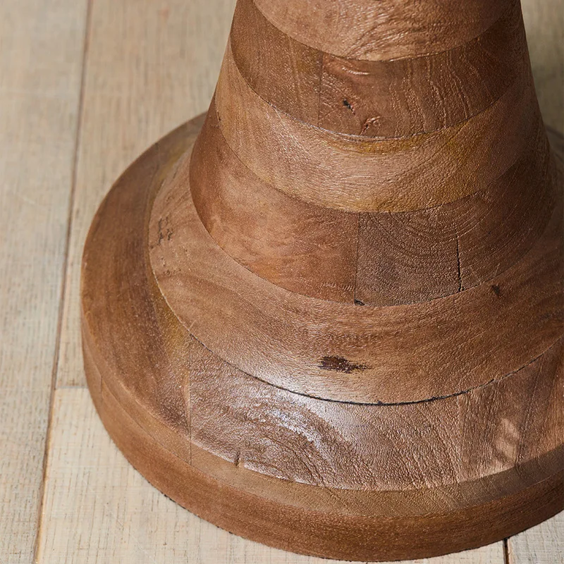 Custom American Retro Simple HotelLEDBedside Bedroom Living Room Study Wooden Fabric Shade Floor Lamp