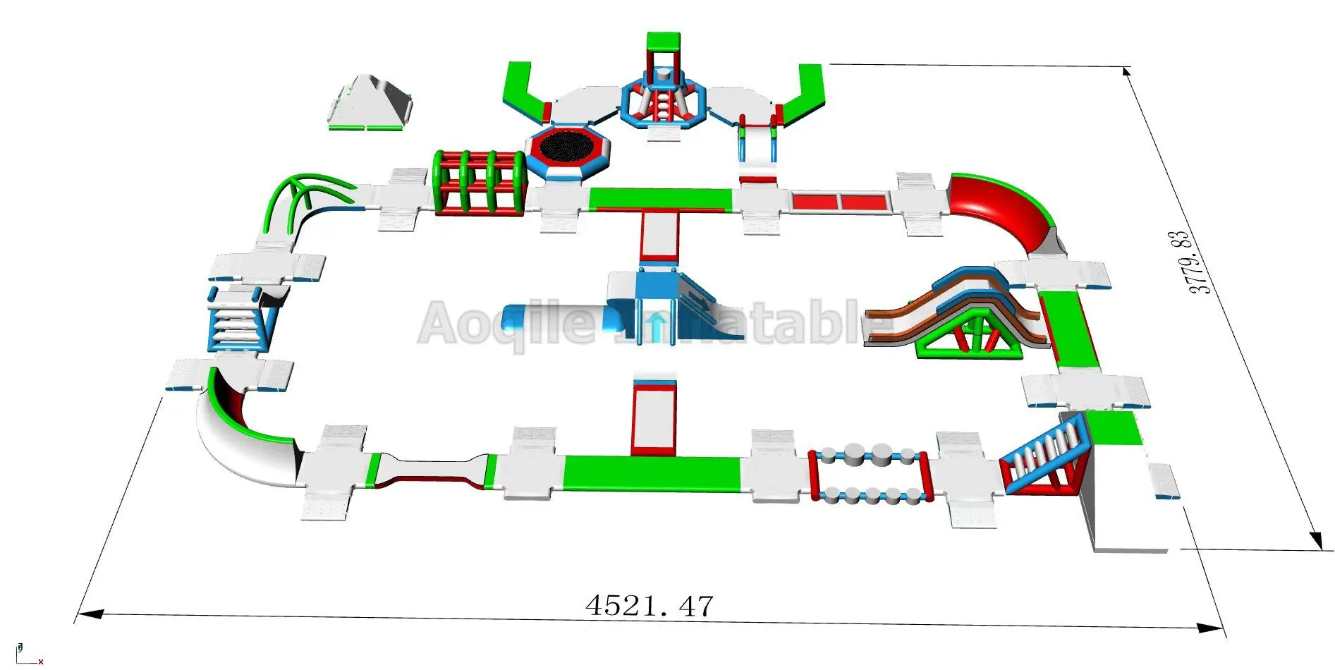 Parque Acuático inflable, carrera de obstáculos acuáticos, equipo para deportes acuáticos a la venta