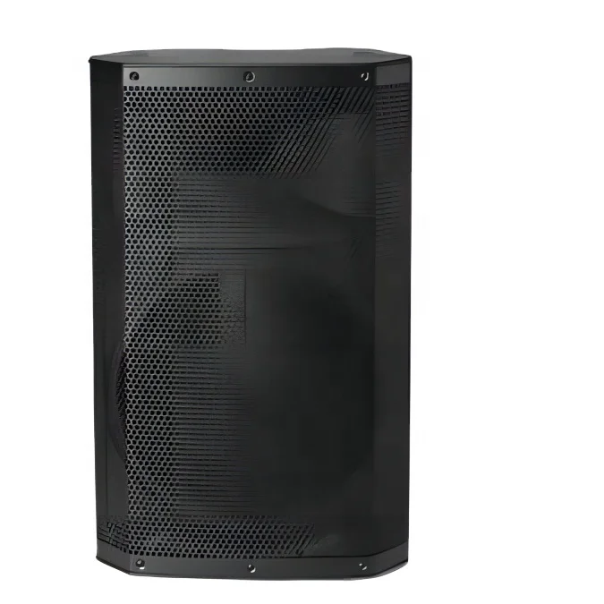 Professional Empty Speaker Box Cabinet Plastic Black Dj Box 15 Inch Active Passive Speaker Audio Shell Component