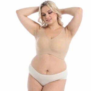 Wireless Soft  Jelly Women Seamless Underwear Plus Push up Bra