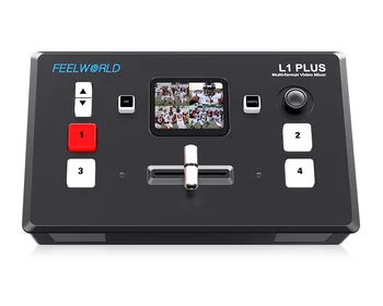 FEELWORLD L1 PLUS Multi-camera Video Mixer Switcher Touch Screen USB2.0 Recording PTZ Control USB3.0 Fast Streaming