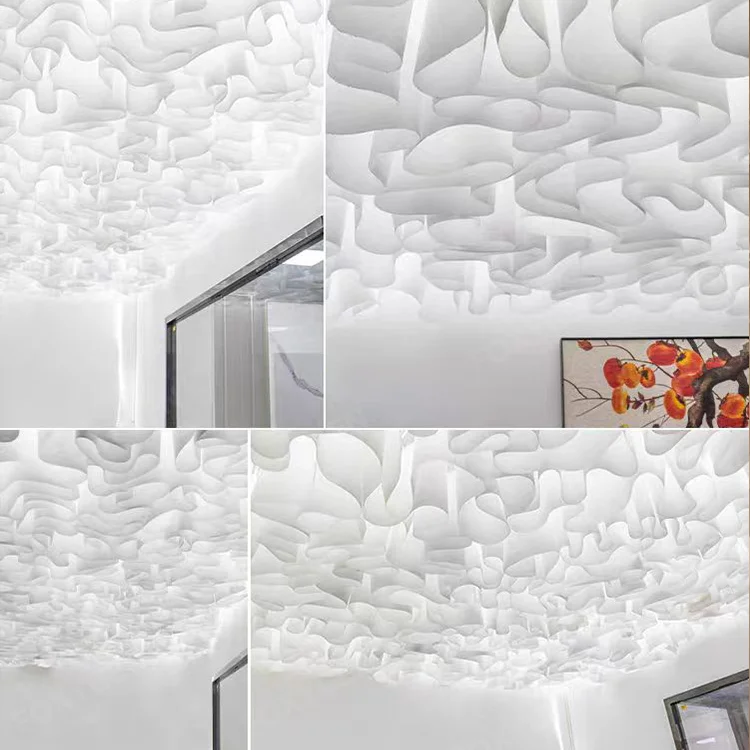 French Textured Paper Modern Style Drop Cloth Ceiling Fabric Drop a Grade Ceilingfor Hotel Shop details