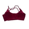 Wine red bra