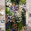 secluded courtyard, fragrant banks, 3D tea room, purple, green,