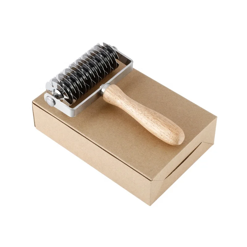 ROTELLA PER PASTA TAGLIA E CHIUDI CON MANICO LEGNO - Vetreria Italiana