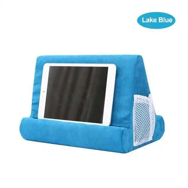 tablet stand oreiller support pour ordinateur portable portable téléphone  multi angle doux en mousse tapis de lecture livre coussin