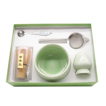 ESTICK Paperboard Box Powder Whisk Bowl Green Tea Matcha Set Gift Packaging