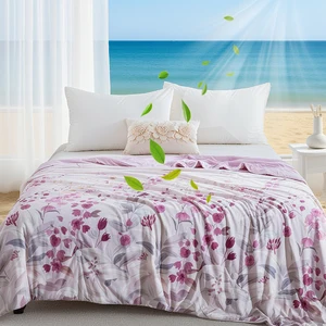 Factory Custom Luxury Cooling Blanket for Hot Sleepers Twin Size Cool Summer Blanket for Adults