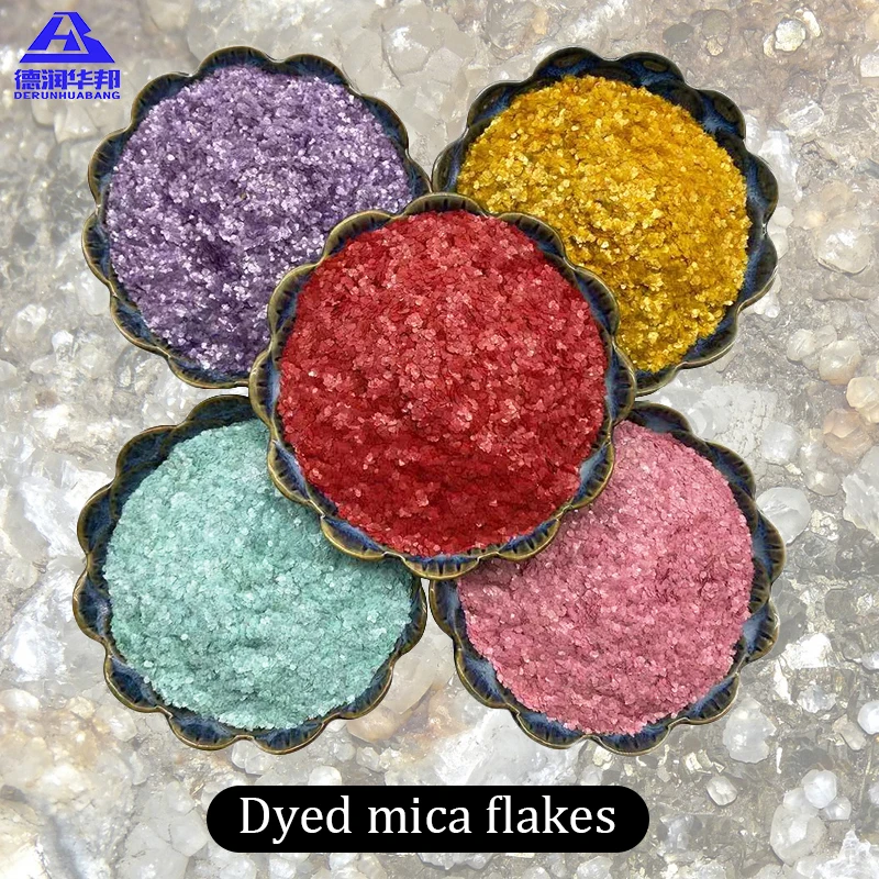 Factory Direct Wholesales Colorful Epoxy Mica Flakes Biotite Muscovite for Fireproofing Decorate Colorful Flake Chips for Floor
