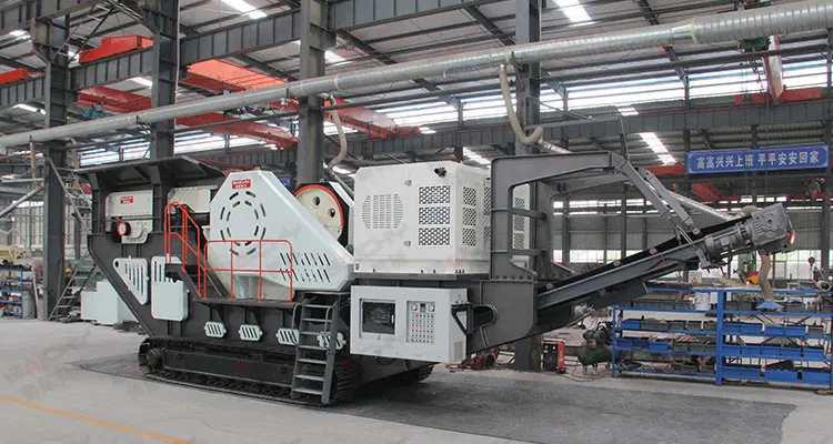 Track rock mobile crusher station price, Small Portable gravel stone jaw crushing plant, mobile granite concrete crushing line