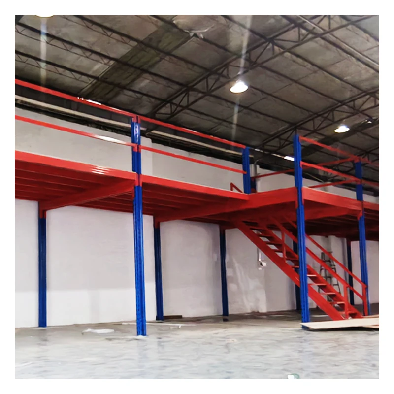 Cold Formed I-Steel Shelf Platform Steel Panel Mezzanine Rack Cold Rolled Steel Mezzanine Floor Platform Details With Panel
