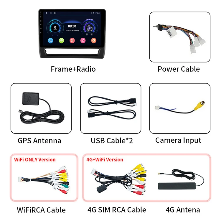 10 Inch DSP RDS Autoradio Stereo Audio CarPlay Gps Navi 4G WIFI Multimedia Player Android Car Radio for 2020  MITSUBISHI ASX