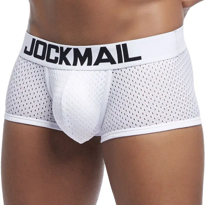SEMIMAY Men's Underwear Boxers Briefs Soft Comfortable Cotton Mesh  Breathable Underwear Trunks 